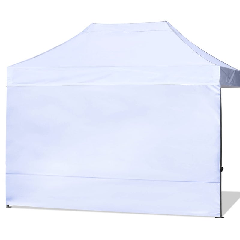 ABCCANOPY Instant Canopy SunWall 10x15 FT, 1 Pack Sidewall Only, No Frame or Top, White - Image 1